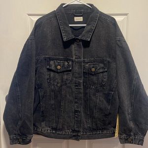 Grey Bandit Midtown Denim jacket in Charcoal